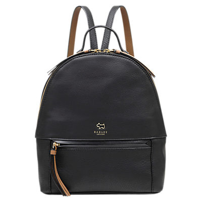Radley Postman's Park Leather Medium Backpack, Black Radley Postman's Park Leather Medium Backpack, Black